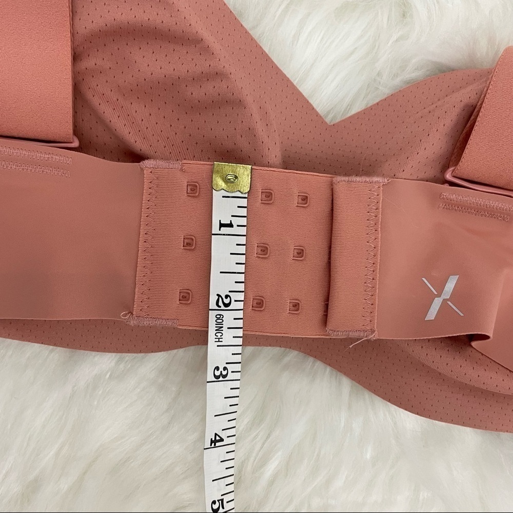 Knix Padded V-Neck Bra with Wide Straps, Size 2, in Color "Pink Ginger" - Picture 6 of 8